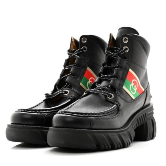 Gucci Black High-Top Chunky Boots - Picture 2 of 4